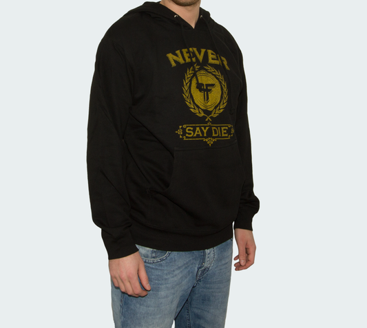 Fallen Hoodie Never Say Die Schwarz
