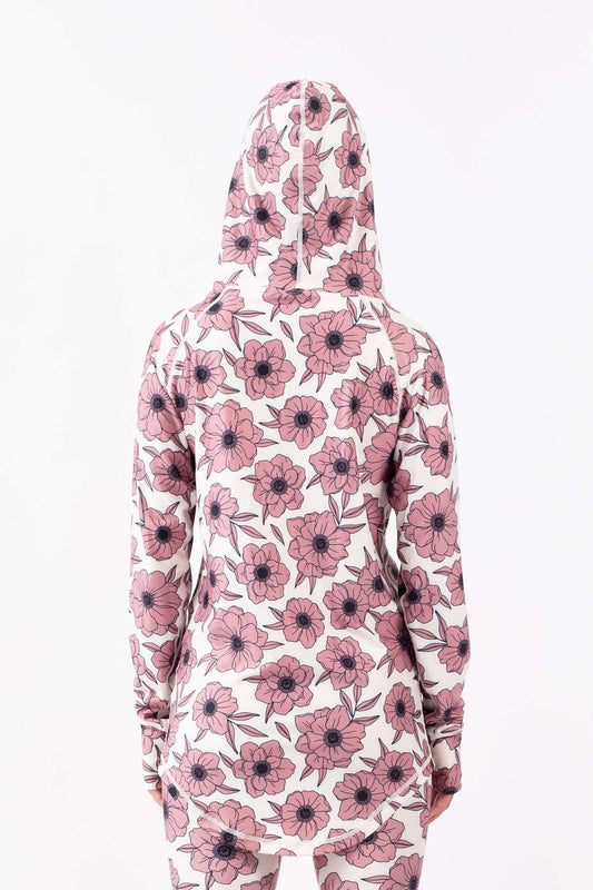 Eivy Frauen Funktions-Shirt Icecold Hood (Wall Flowers)