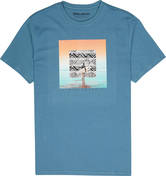 Billabong Herren T-Shirt FRAMED TEE SS (Washed Blue)