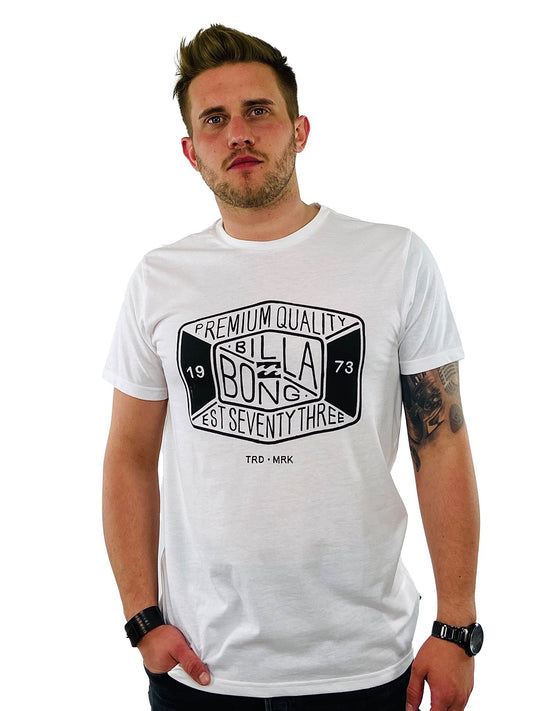 Billabong Herren T-Shirt Sliced (WHITE)