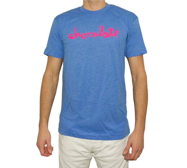 Chocolate T-Shirt Premium Neon Chunk Blau