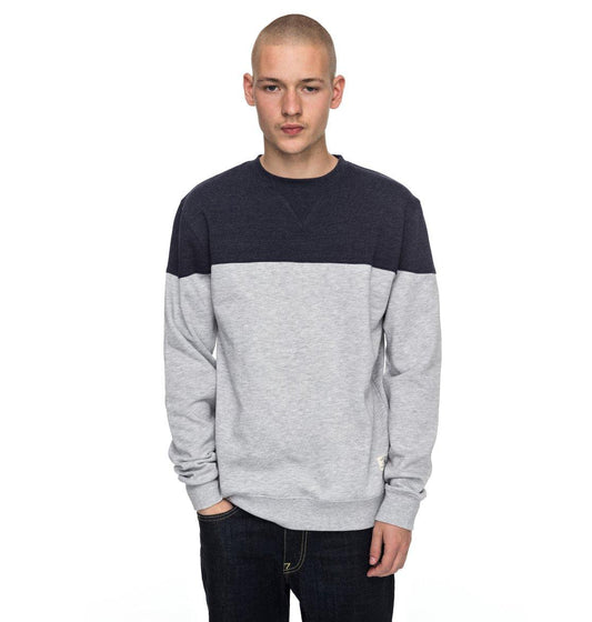 Dc Shoes Men's Pullover Rebel Block Cre (Grey Heather)
