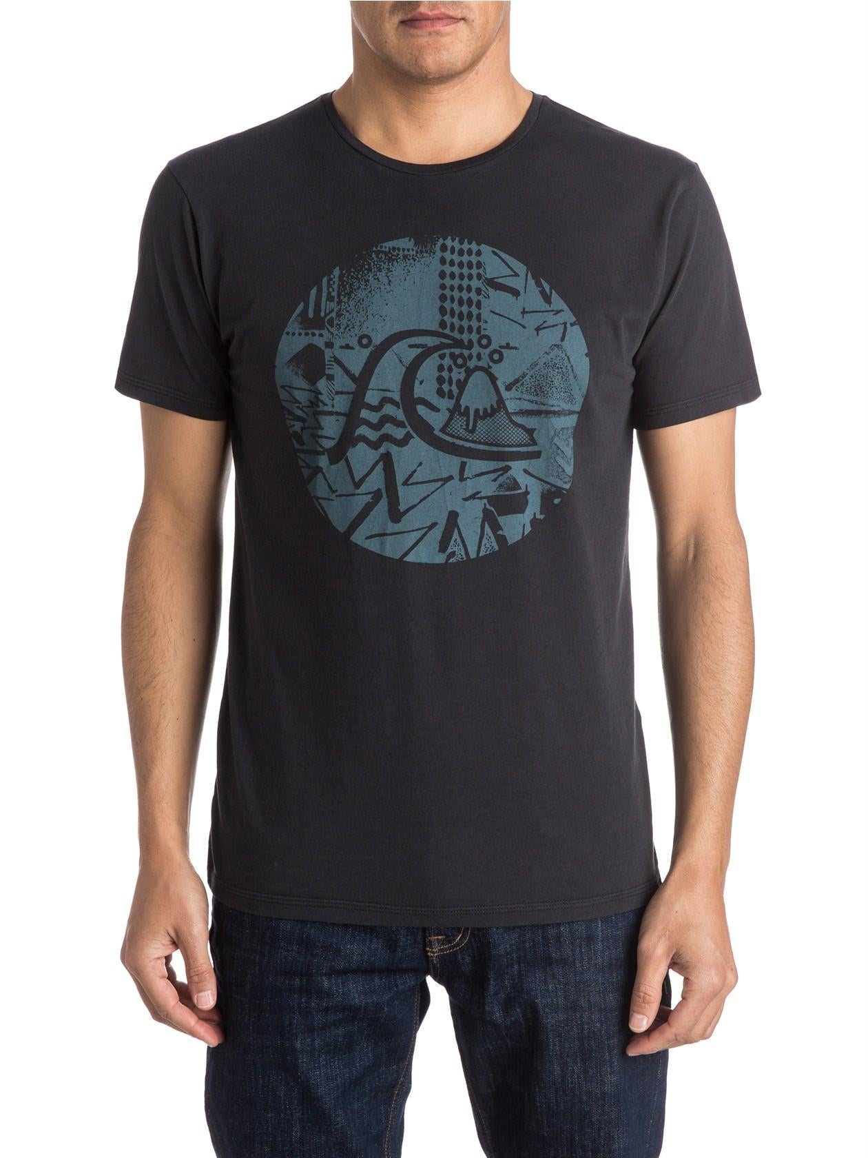 Quiksilver T-Shirt GARMDYTELABRYLO Schwarz
