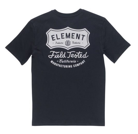 Element Herren T-Shirt hide pocket ss (Flint Black)