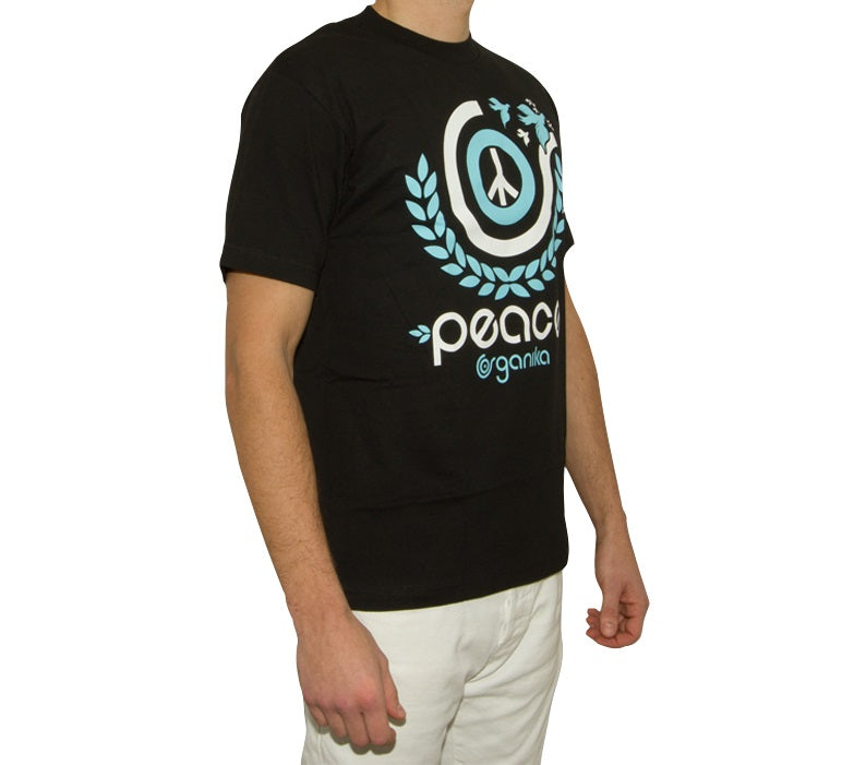 Organika T-Shirt Peace Schwarz