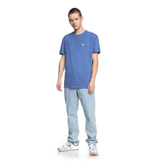 DC Shoes T-Shirt Dyed Pocket Cre Blau