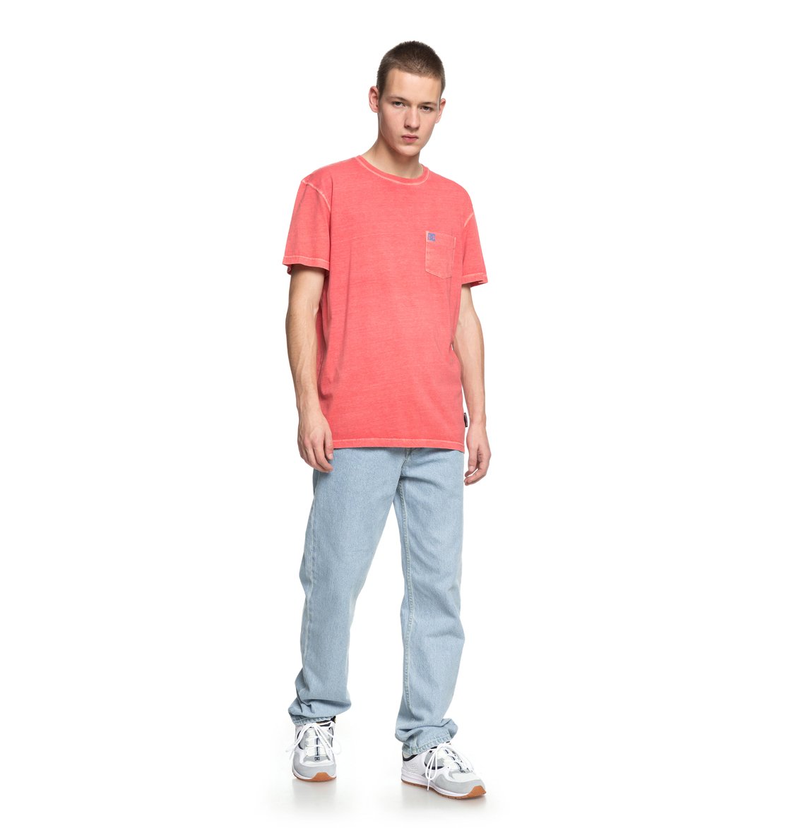 DC Shoes T-Shirt Dyed Pocket Cre Rot