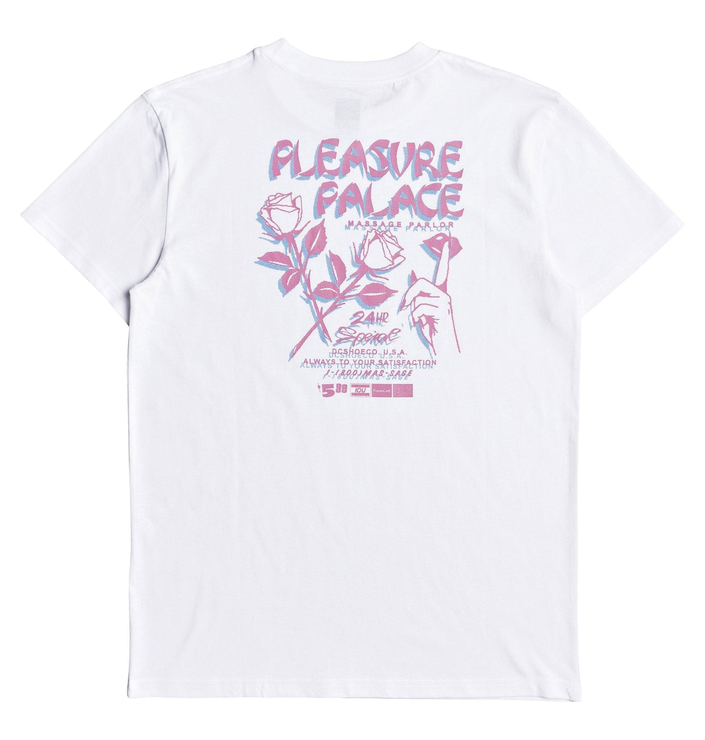 DC T-Shirt Pleasure Palace Weiß