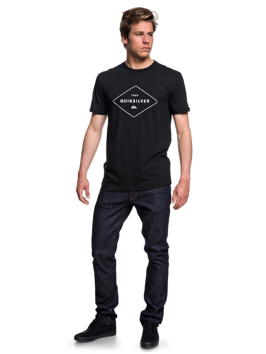 Quiksilver T-Shirt Fluid Flow UPF 30 Schwarz