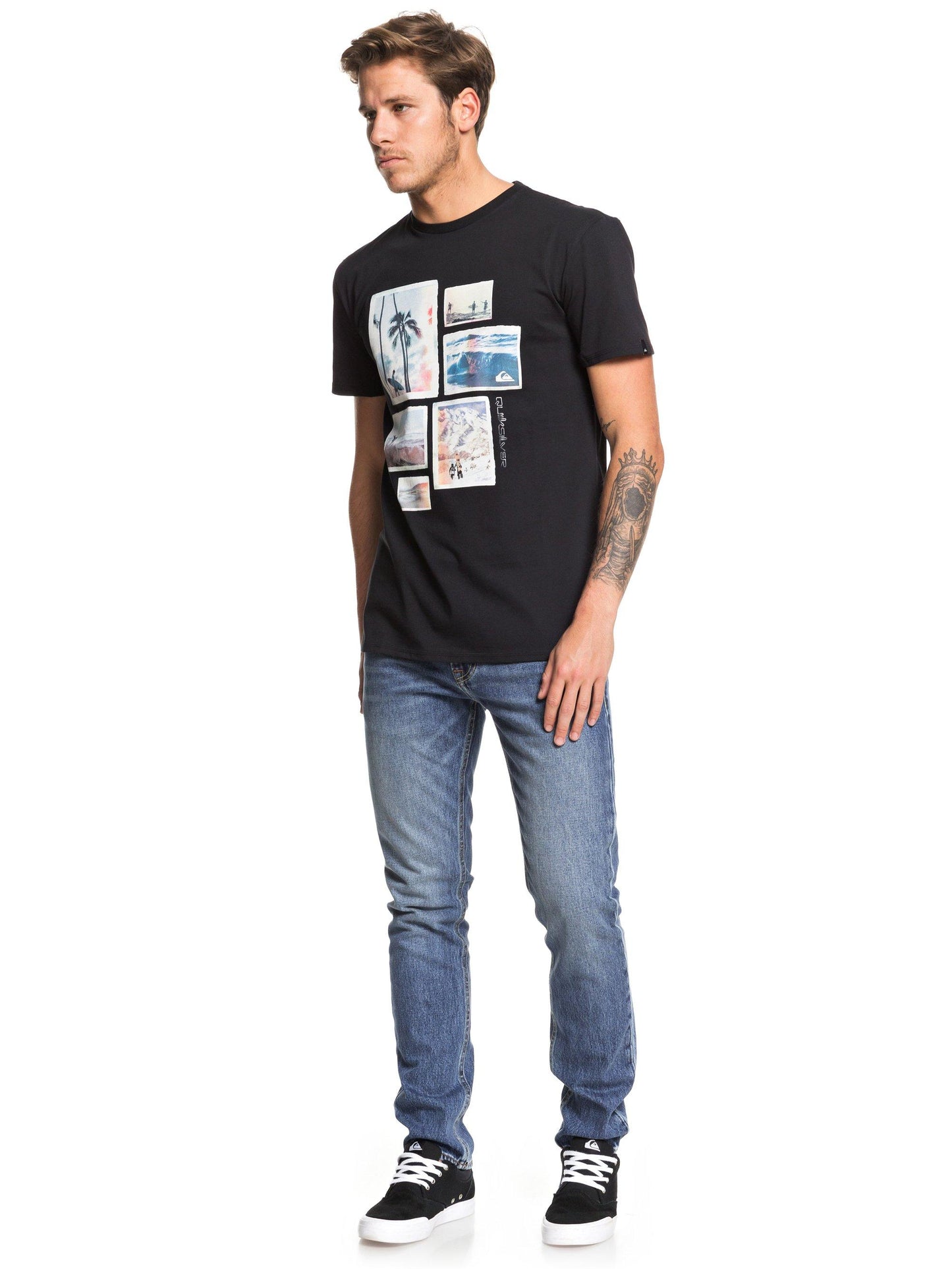 Quiksilver T-Shirt Island Location Schwarz