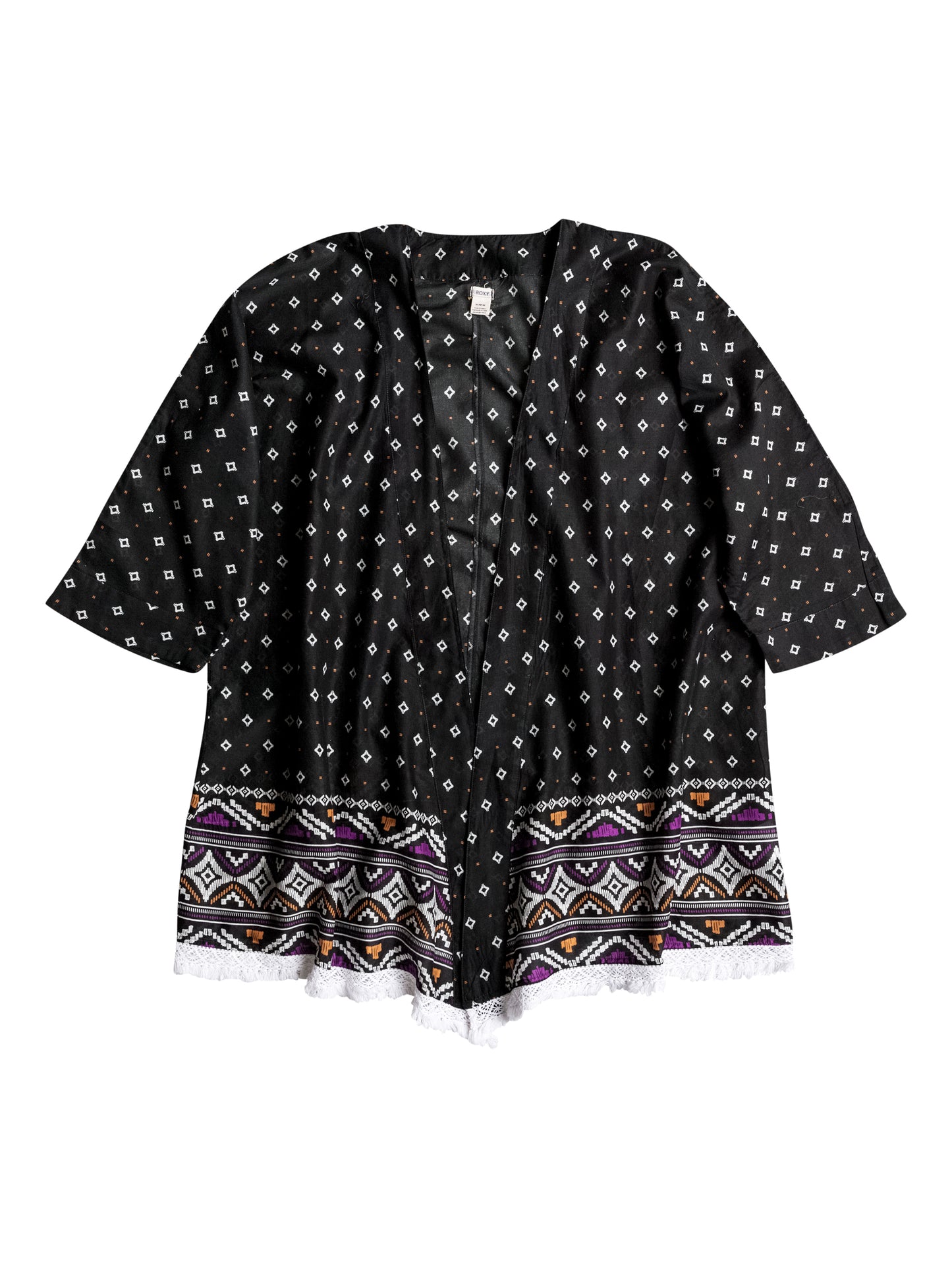 ROXY T-Shirt DREAMIN'BEACH KIMONO Schwarz