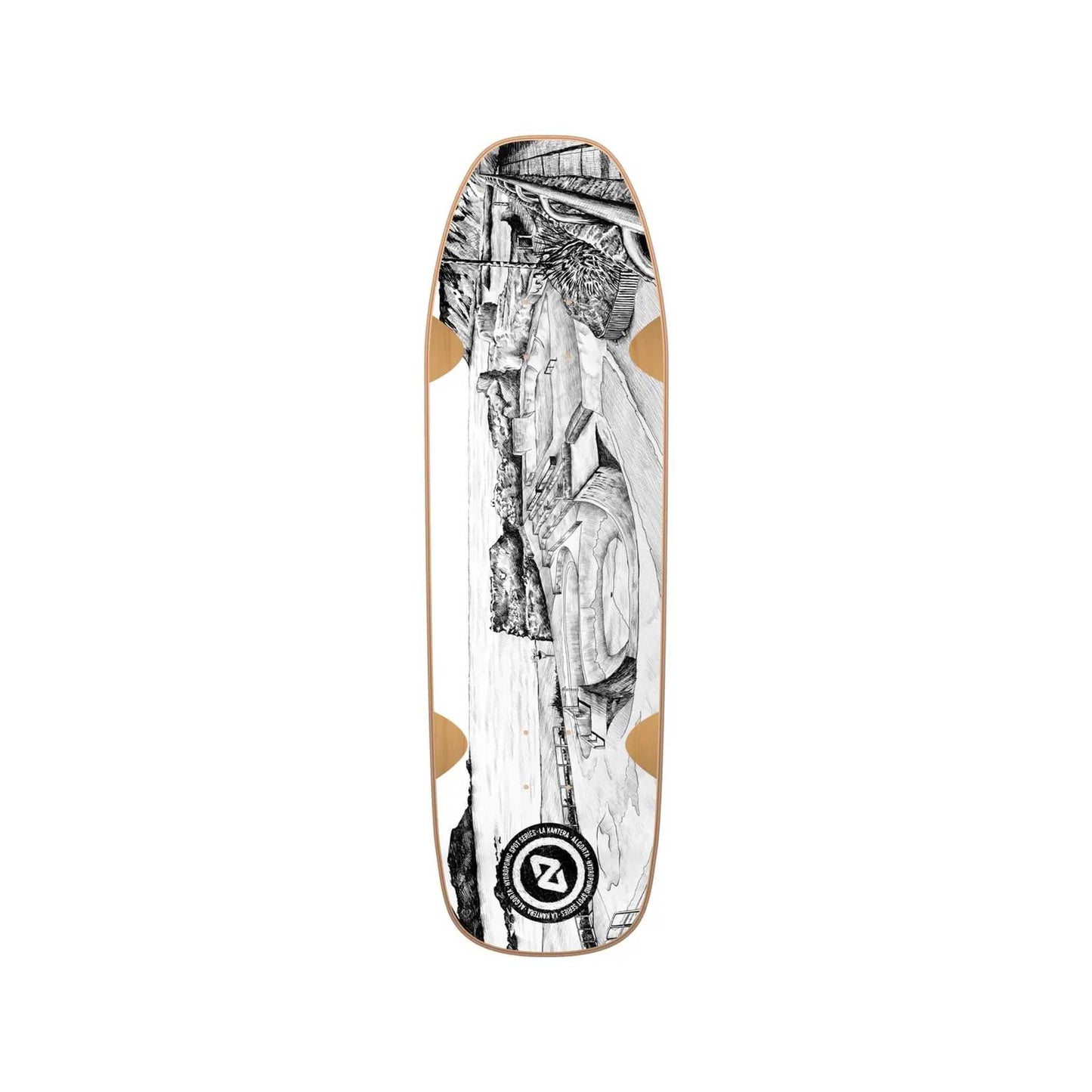 Hydroponic Bullet Pool Shape Skateboard Deck