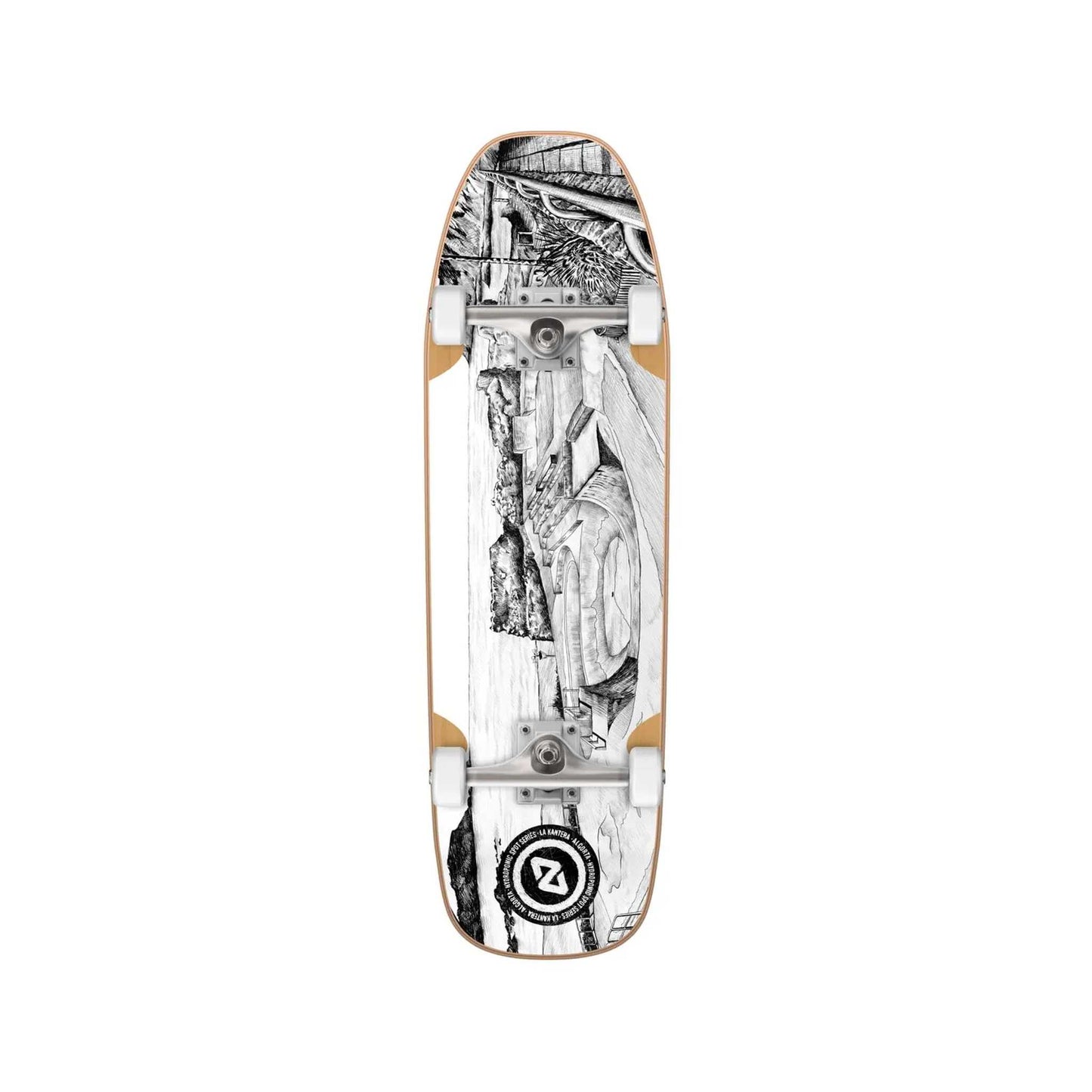 Hydroponic Bullet Pool Shape Spot Series Skateboard Complete Board