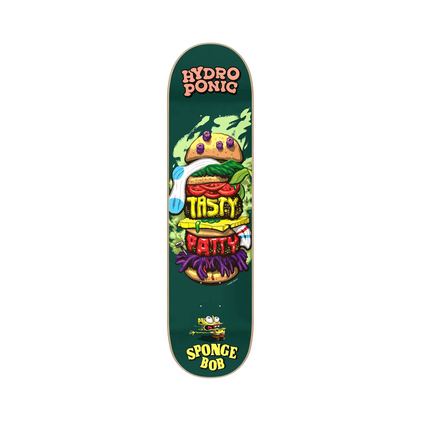 Hydroponic X Spongebob Burger Skateboard Deck