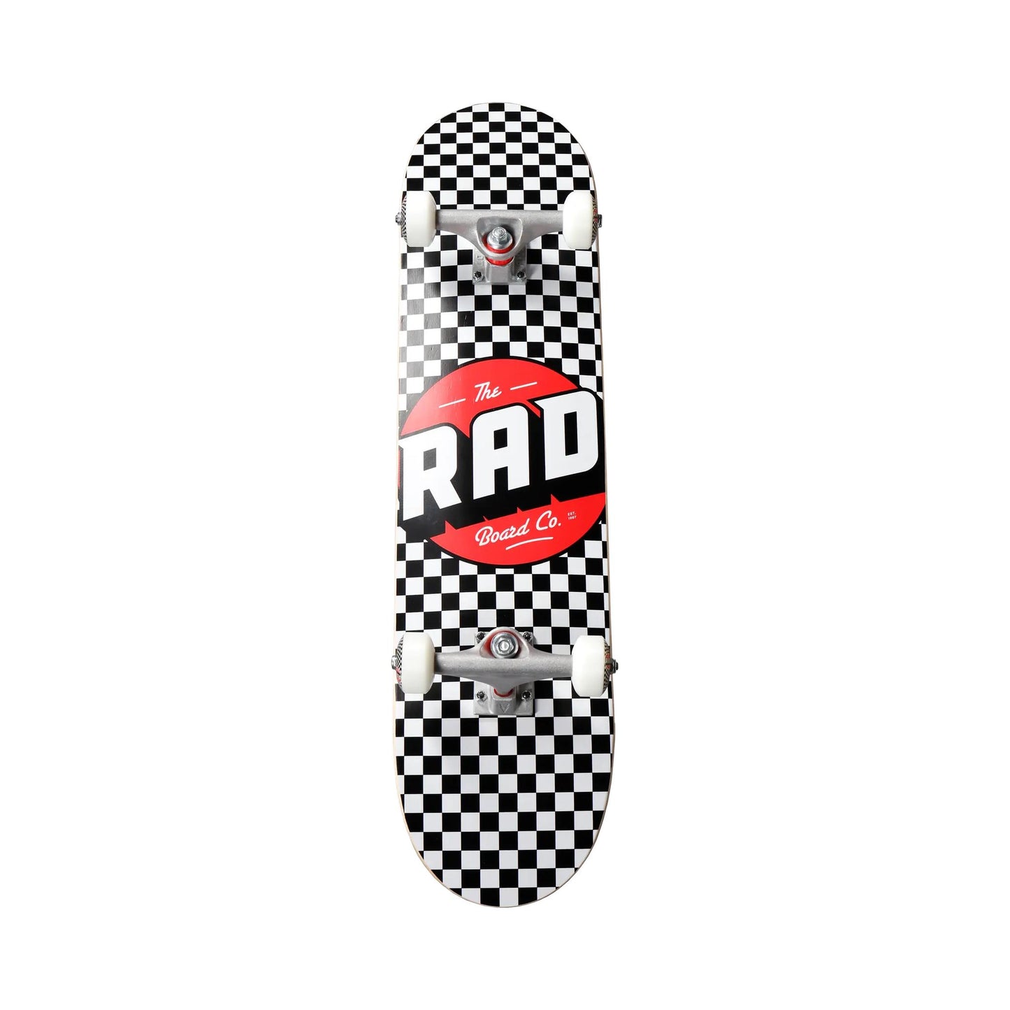 RAD Checkers Progressive Skateboard complete board