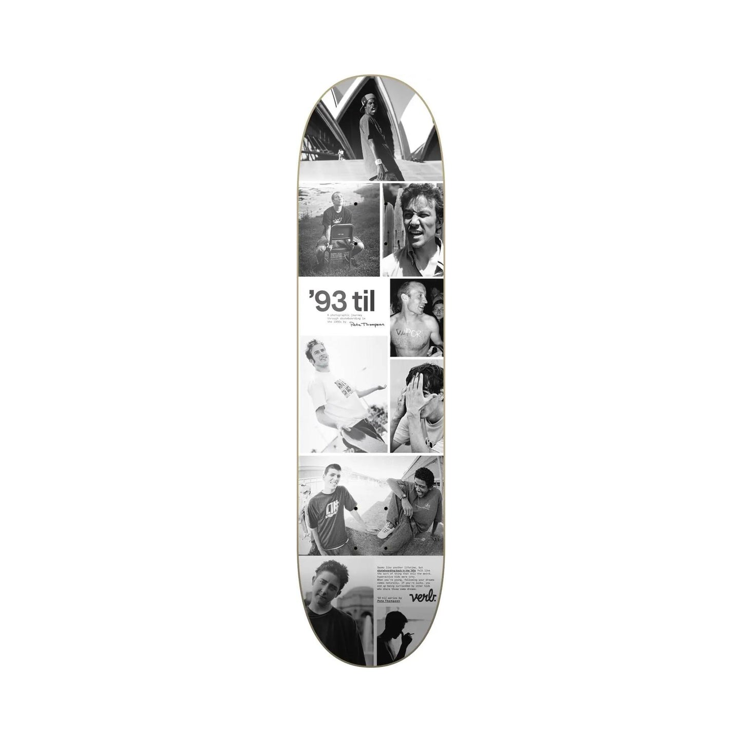 Verb 93 Til Collage Skateboard Deck