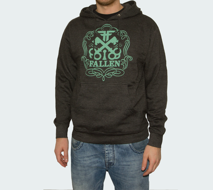 Fallen Hoodie Skeleton Keys Grau