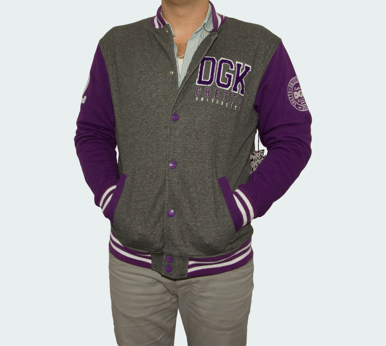 Sweatshirt Jacke DGK Scholar Snap Up Mehrfarbig