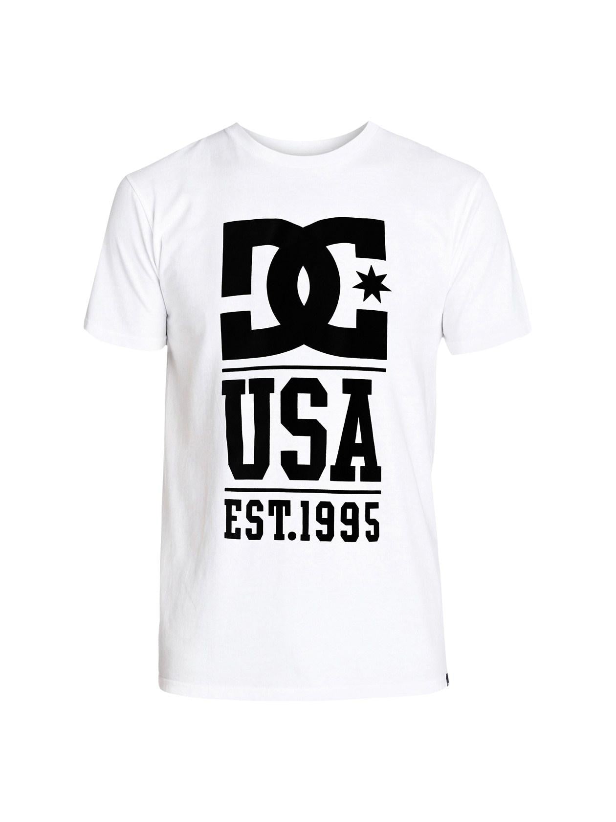 DC Shoes T-Shirt RD USA Stack Weiß