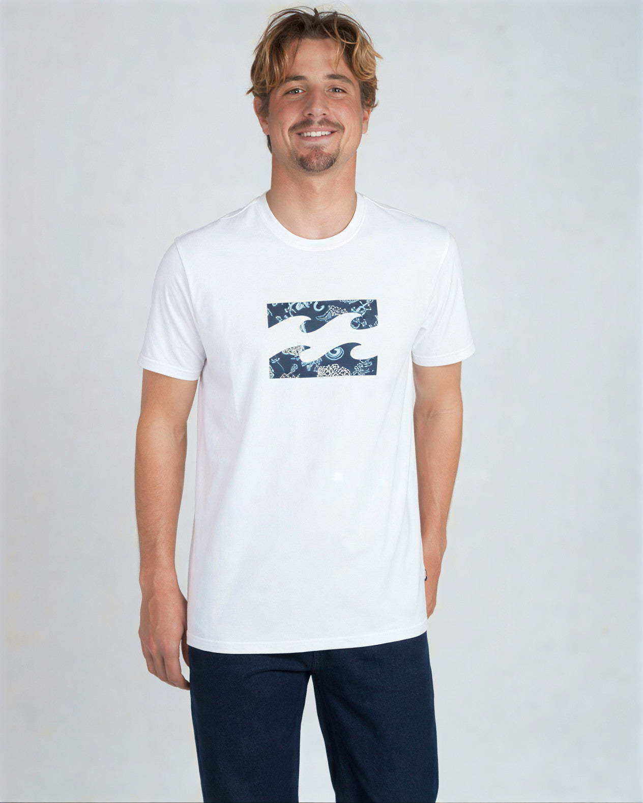 Billabong Men's T-Shirt TEAM WAVE TEE SS (White) 