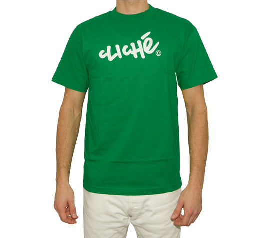 Cliché T-Shirt Handwritten Classic Grün