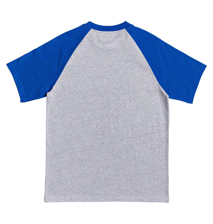 DC Men's T-Shirt Star Raglan (Grey Heather/Nautica)