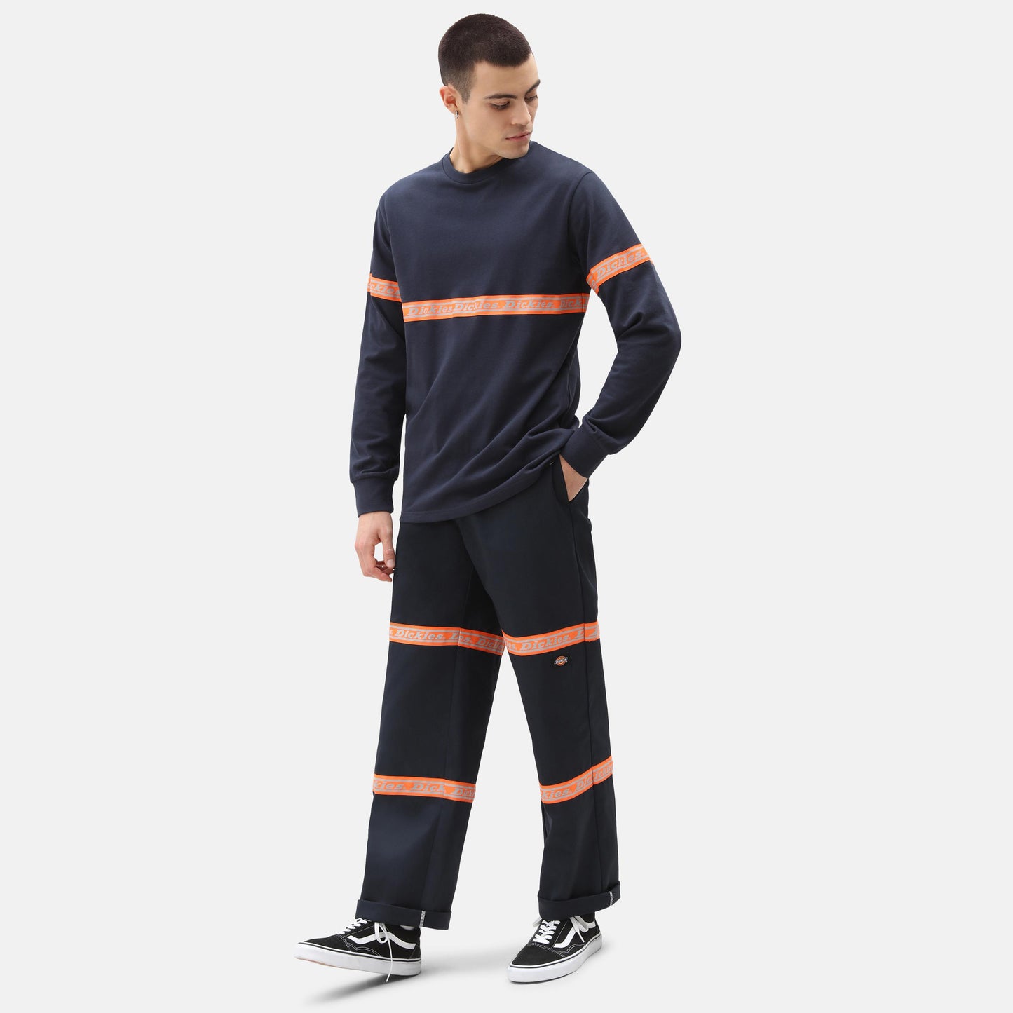 Dickies Pullover West Ferriday Blau