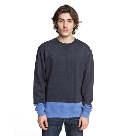 Dc Shoes Herren Pullover Rebel Lo Block (Dark Indigo)