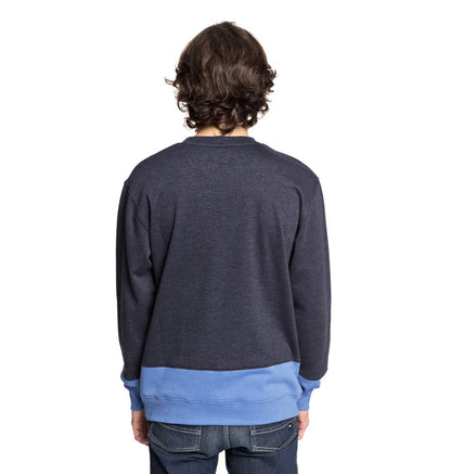 Dc Shoes Herren Pullover Rebel Lo Block (Dark Indigo)