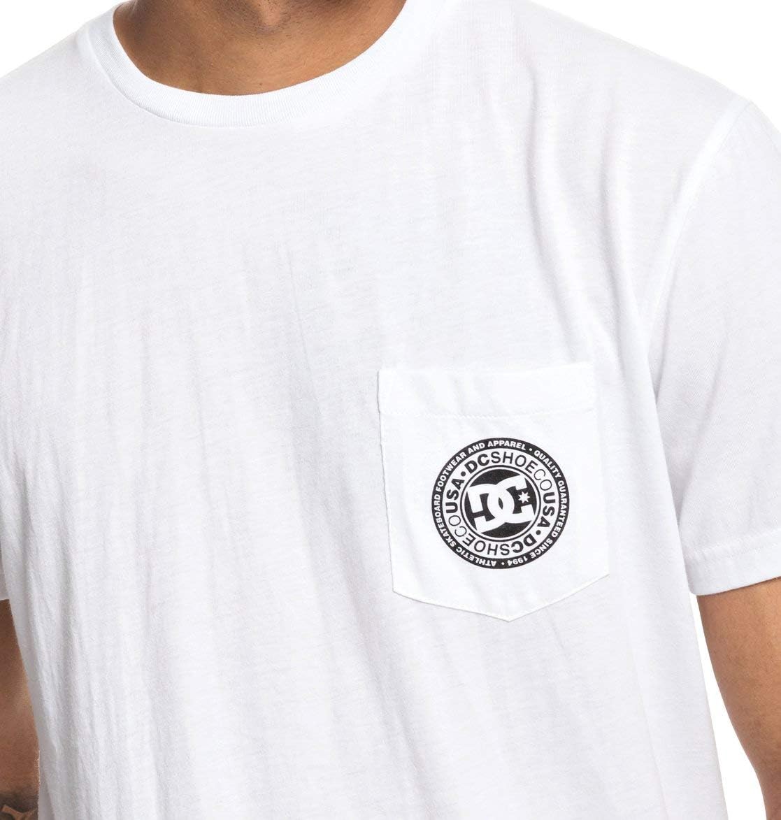 Dc Shoes Herren T-Shirt Basic Pocket Te M (Snow White)
