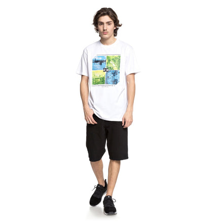 Dc Shoes Men's T-Shirt City To State (Snow White) 