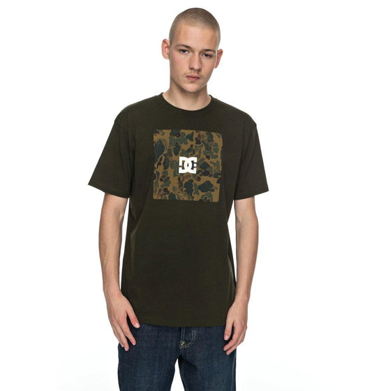 Dc Shoes Herren T-Shirt Square Boxing S (Dark Olive)