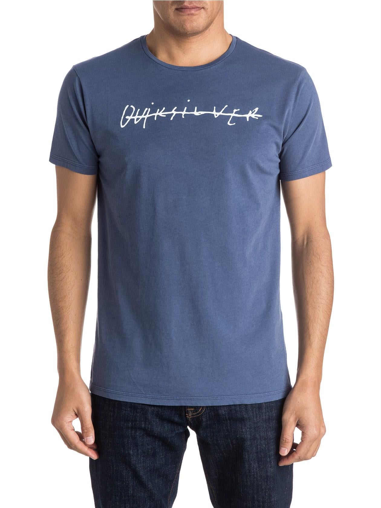 Quiksilver T-Shirt GARMDYETELOQUI Blau