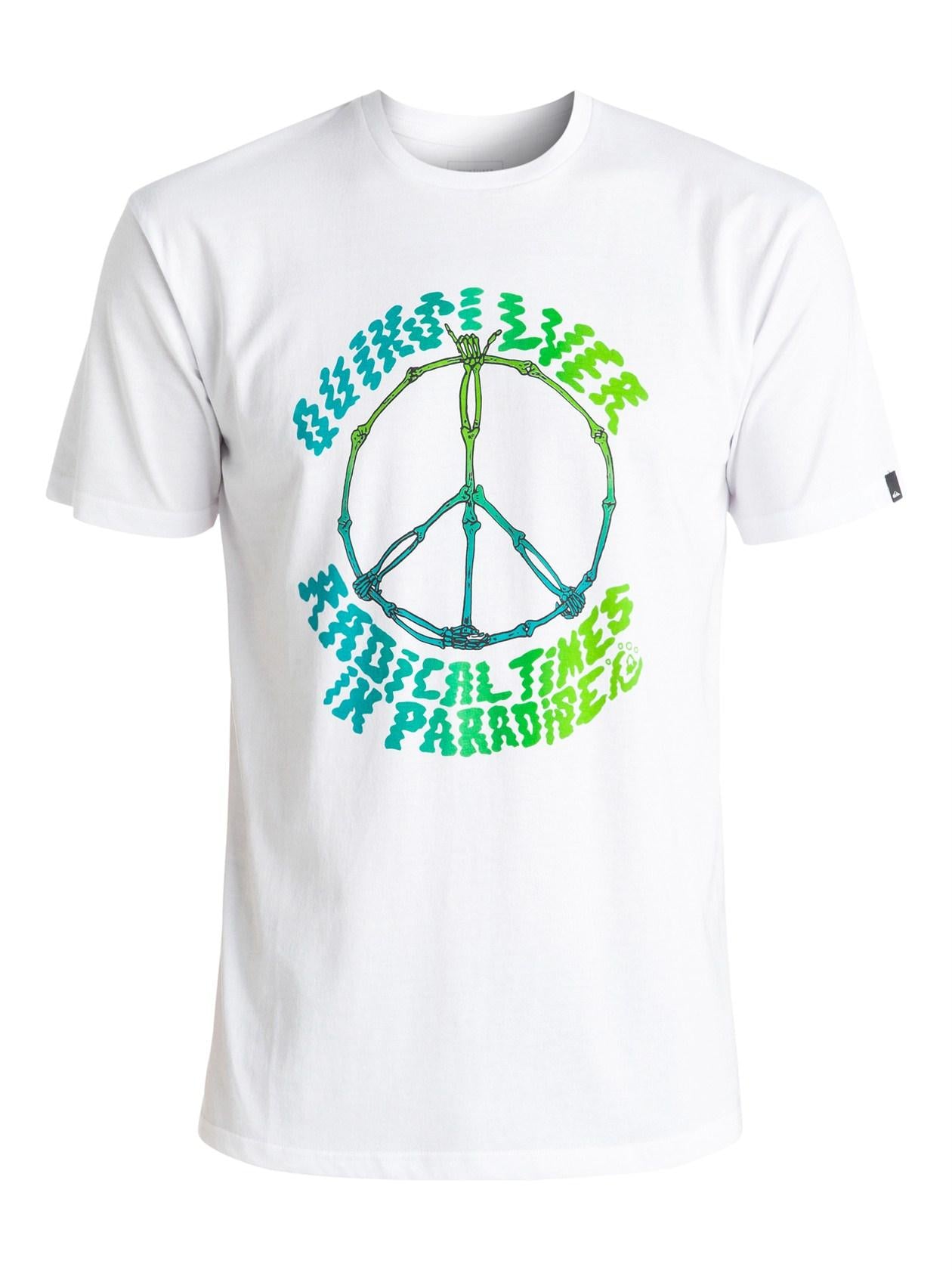 Quiksilver T-Shirt PEACESKULL Weiß