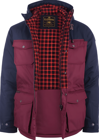 Element Herren Jacke Hemlock (Crimson Red)