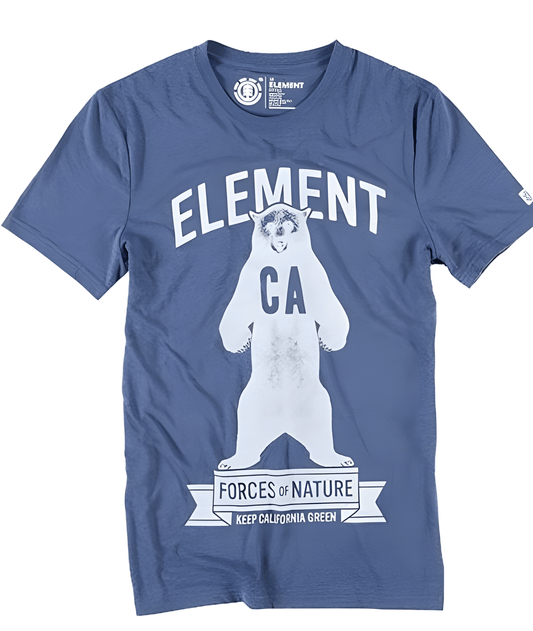 Element Herren T-Shirt CA Bear (Indigo)