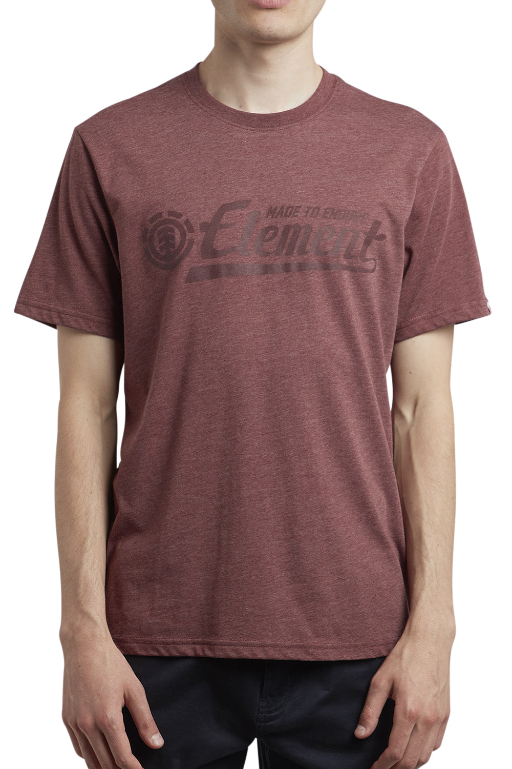 Element Herren T-Shirt SIGNATURE SS (Oxblood Heather)