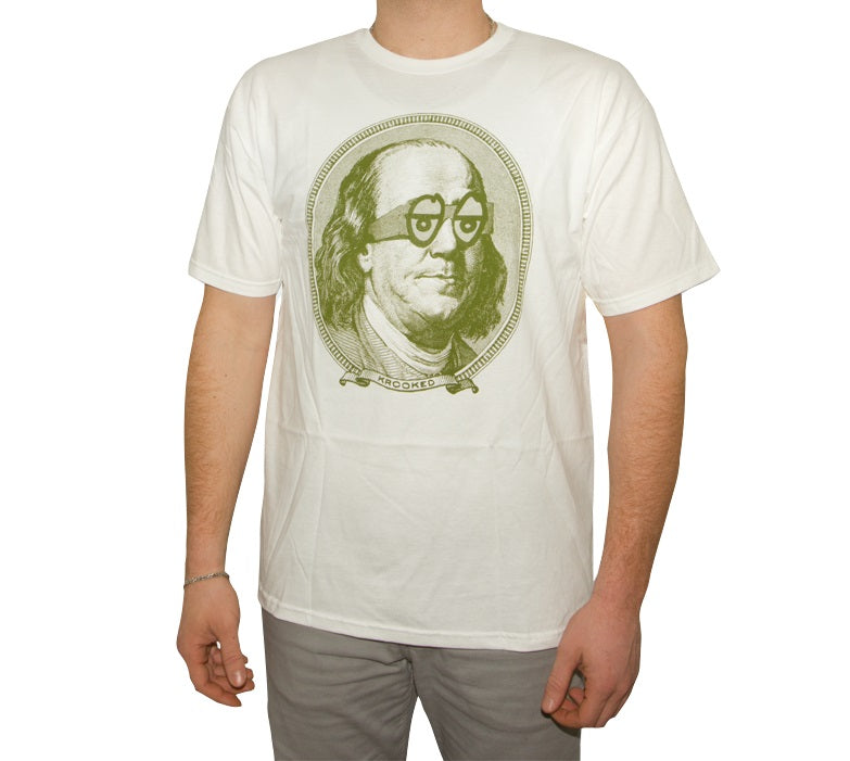  Krooked T-Shirt Benjamins Weiß