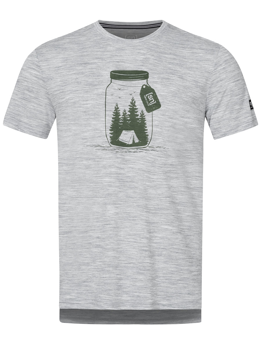 super.natural T-Shirt Graphic Tee Grau