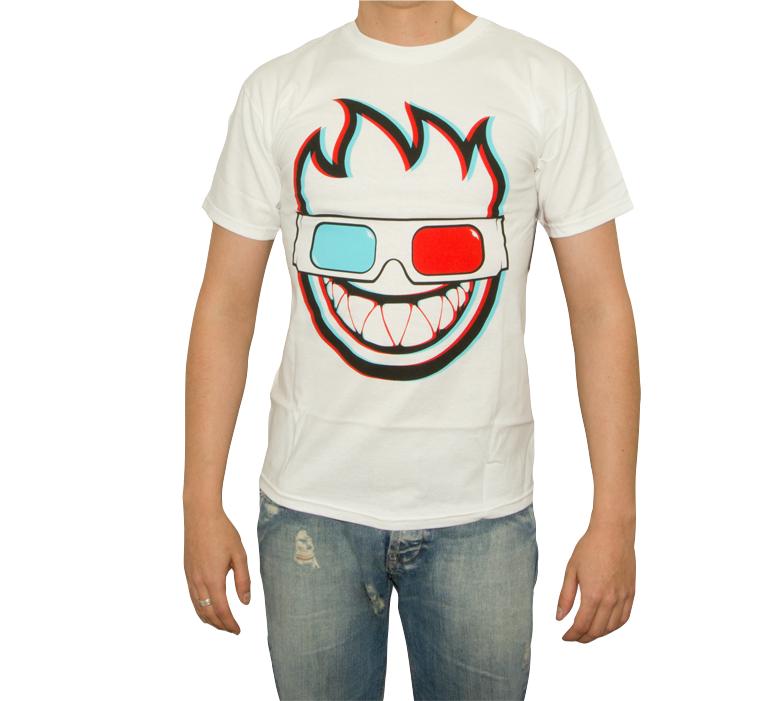 Spitfire T-Shirt 3D Bighead Weiß