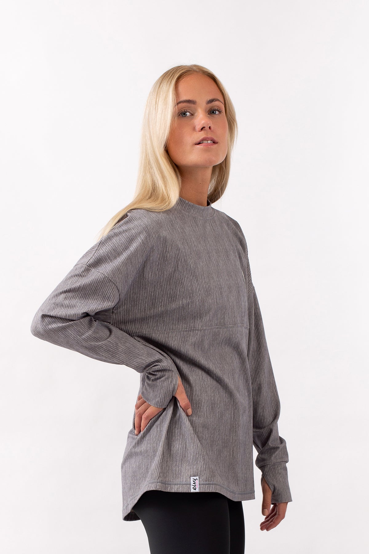 Eivy Frauen Funktions-Shirt Venture Rib Top (Grey Melange)