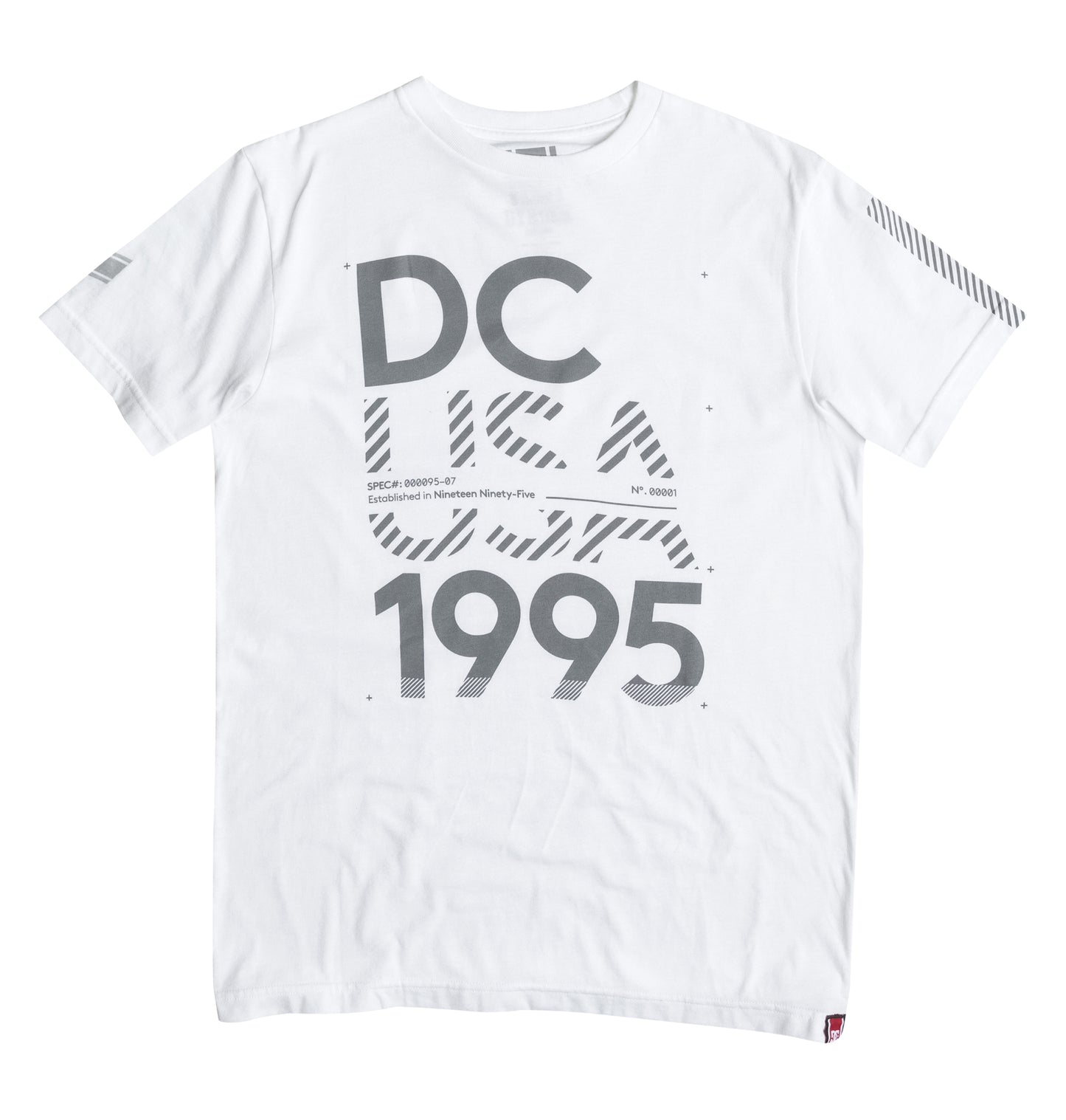 DC Shoes T-Shirt RD 95 Stackup Weiß