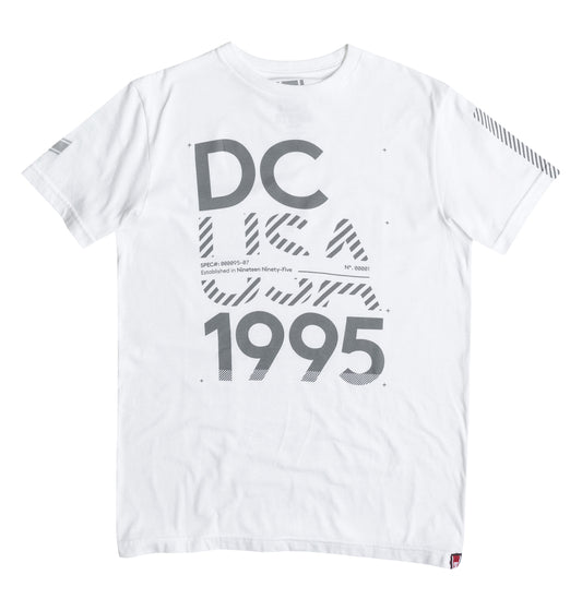 DC Shoes T-Shirt RD 95 Stackup Weiß
