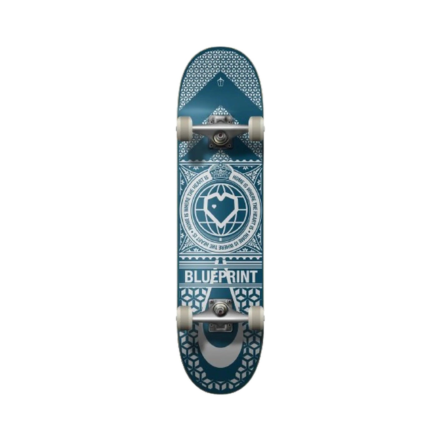Blueprint Home Heart Skateboard complete board
