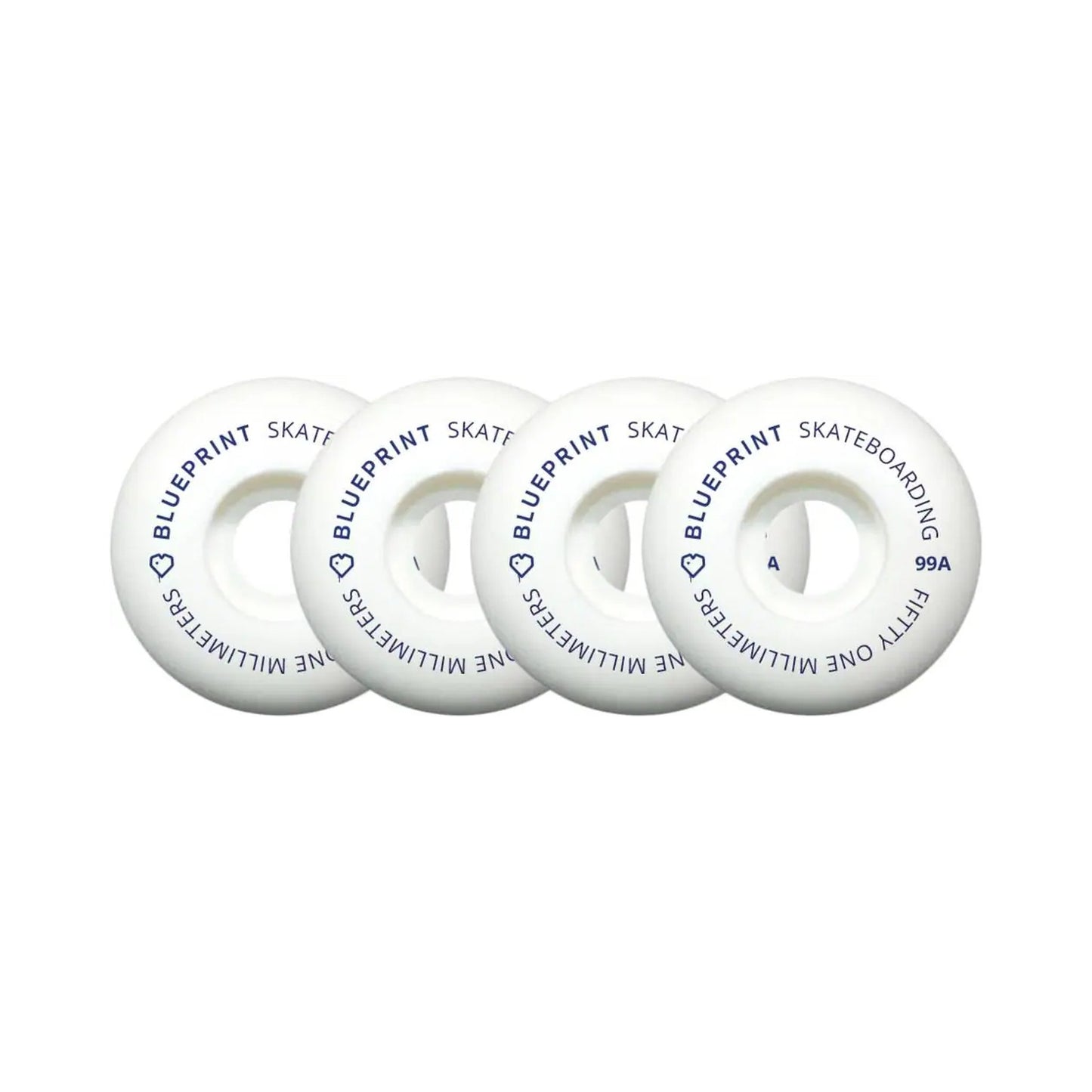 Blueprint Mini Heart 99A Skateboard Wheels 4 pcs.