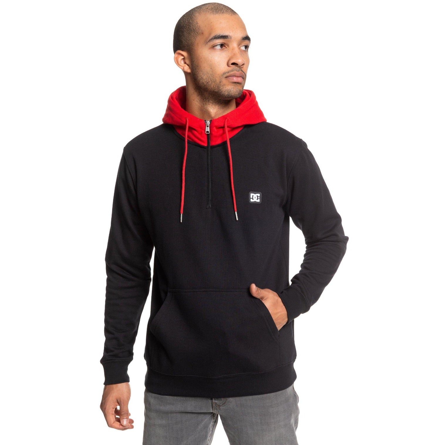 DC Hoodie REBEL PH HALF Z Schwarz