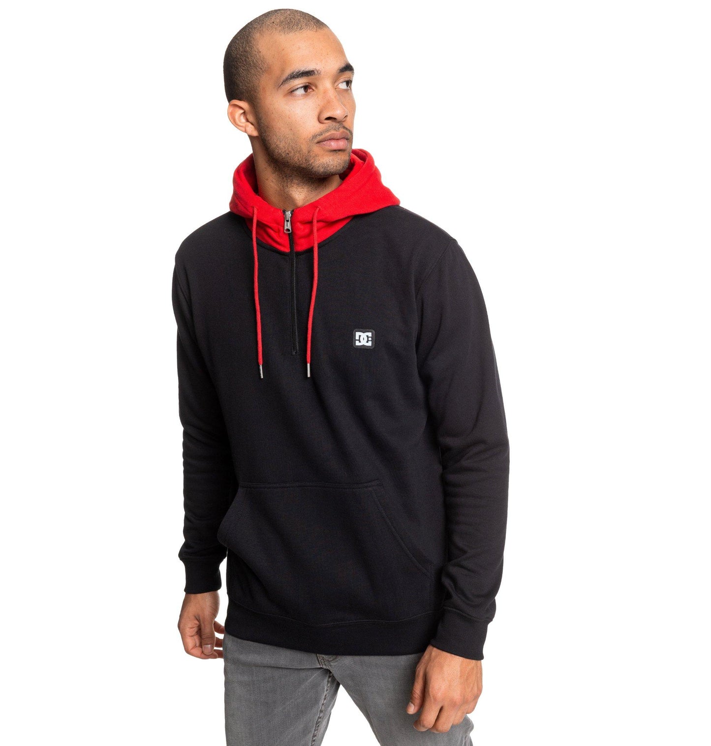 DC Hoodie REBEL PH HALF Z Schwarz