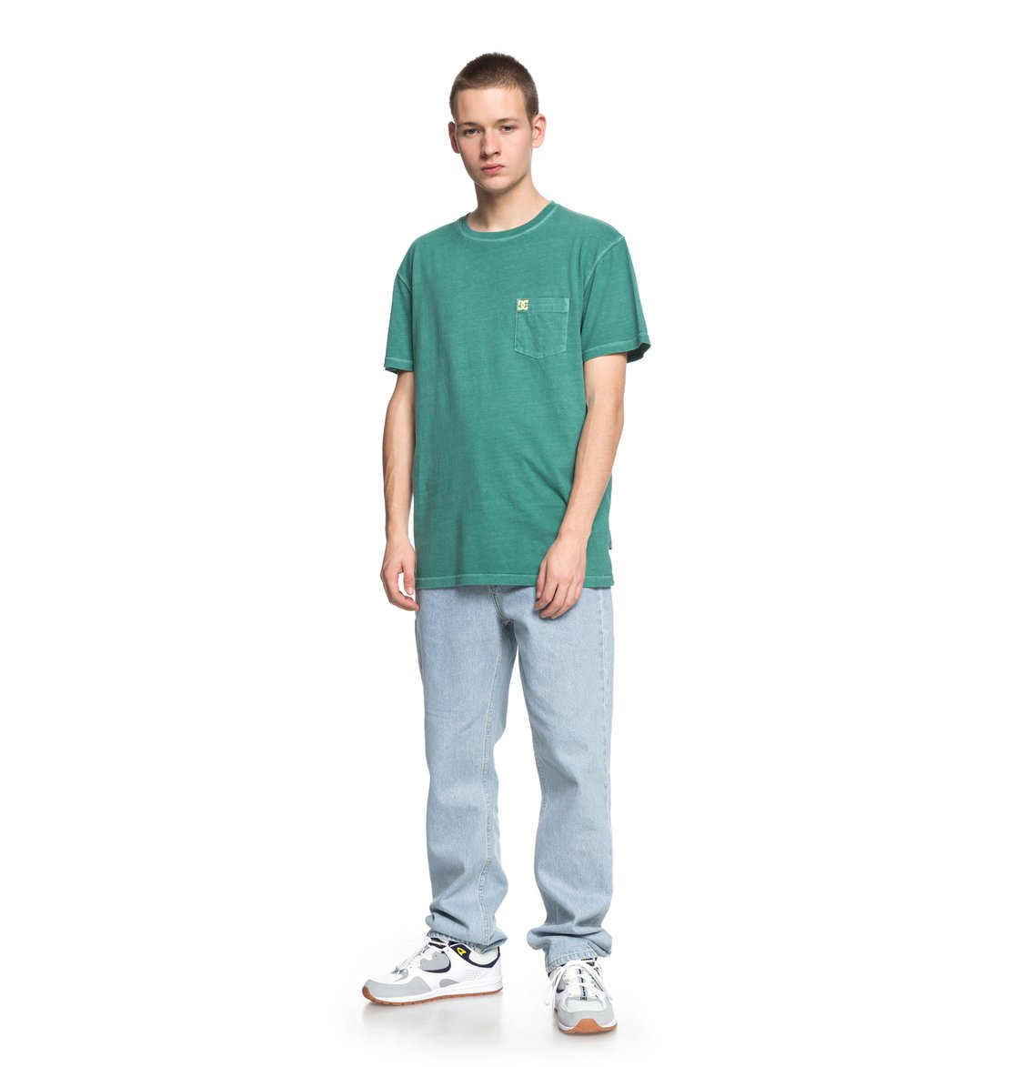 DC Shoes T-Shirt Dyed Pocket Cre Grün