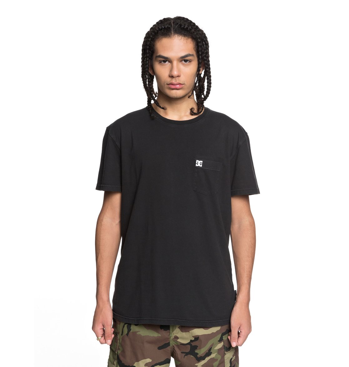 DC Shoes  T-Shirt Dyed Pocket Cre Schwarz