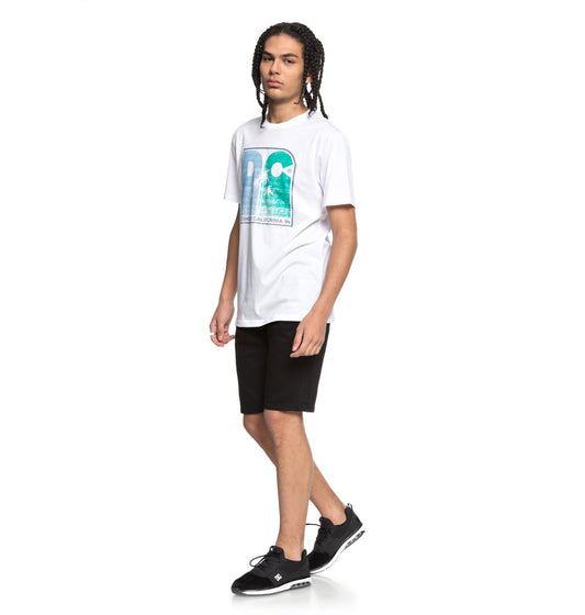 DC Shoes T-Shirt Sunset Palms Weiß